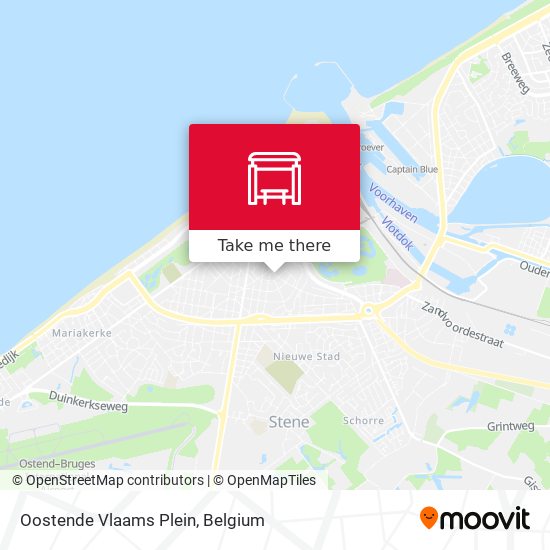 Oostende Vlaams Plein map