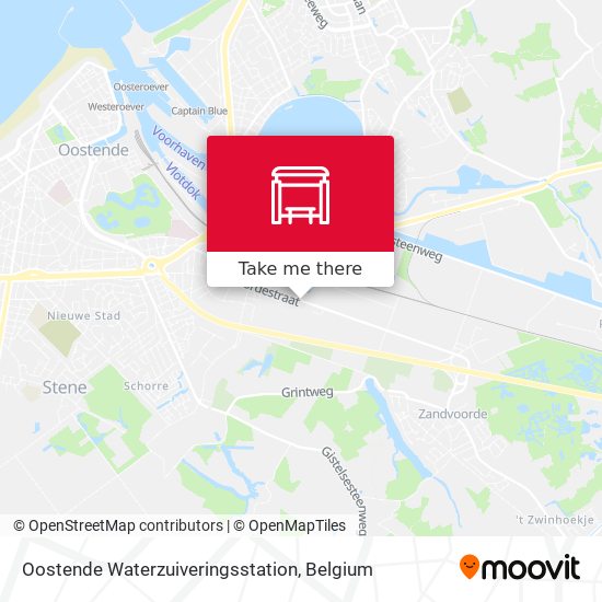 Oostende Waterzuiveringsstation map