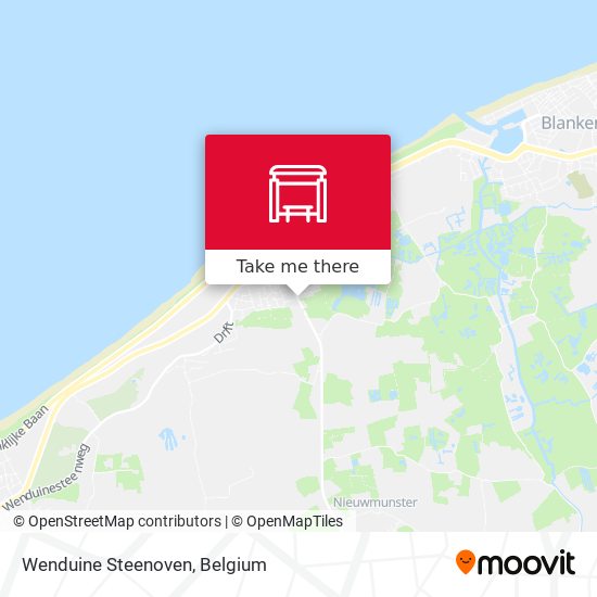 Wenduine Steenoven map