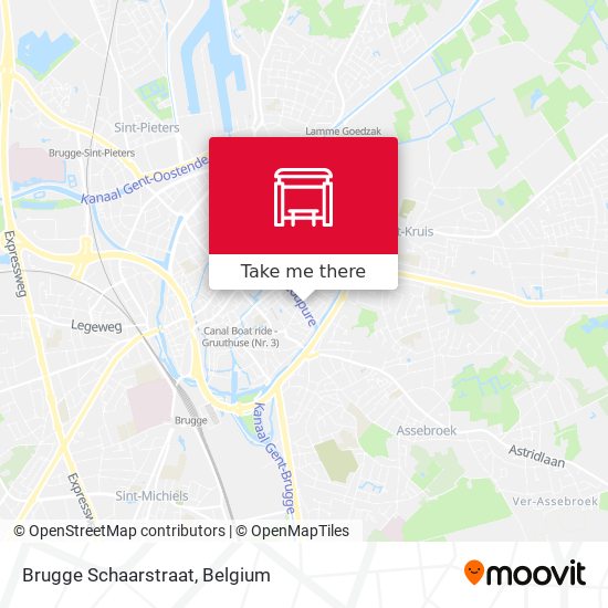 Brugge Schaarstraat map
