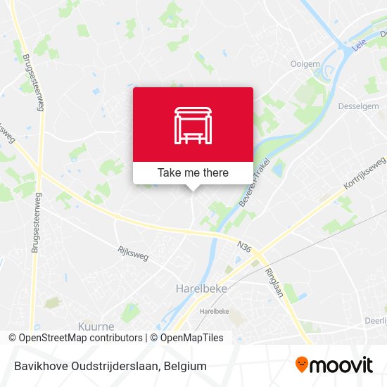 Bavikhove Oudstrijderslaan map