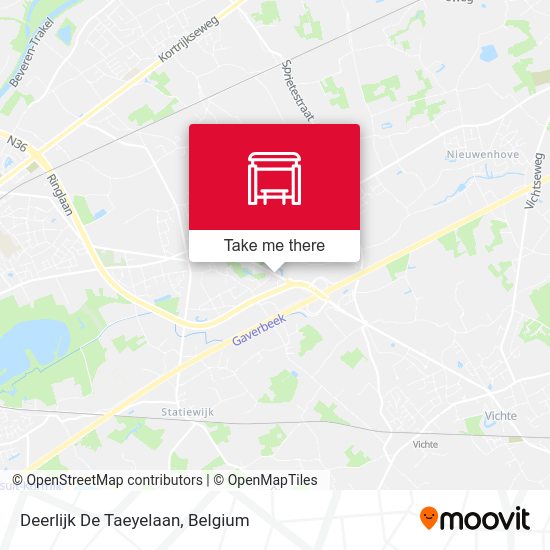 Deerlijk De Taeyelaan plan