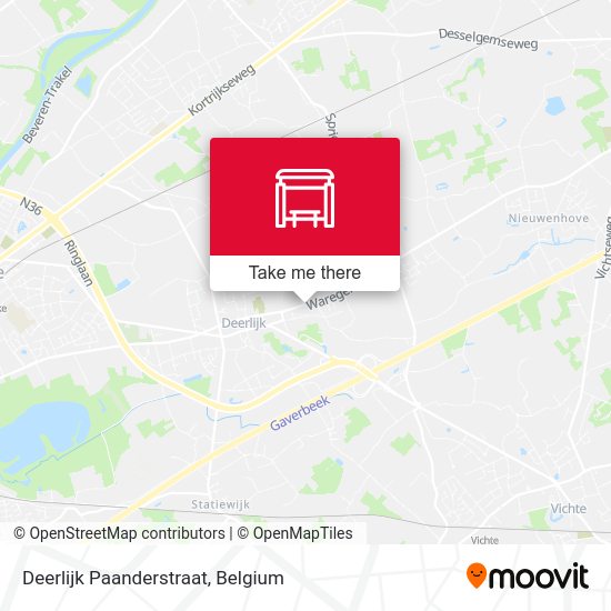 Deerlijk Paanderstraat plan