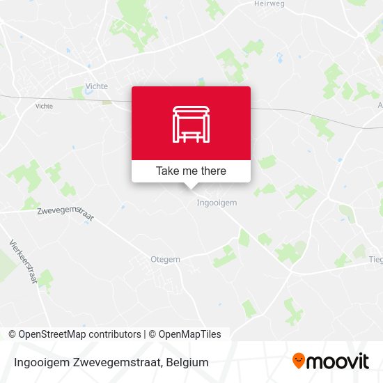 Ingooigem Zwevegemstraat plan