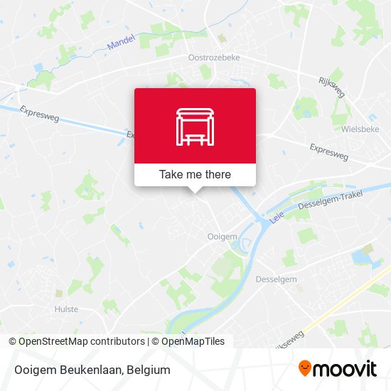 Ooigem Beukenlaan map