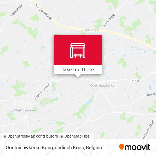 Oostnieuwkerke Bourgondisch Kruis map