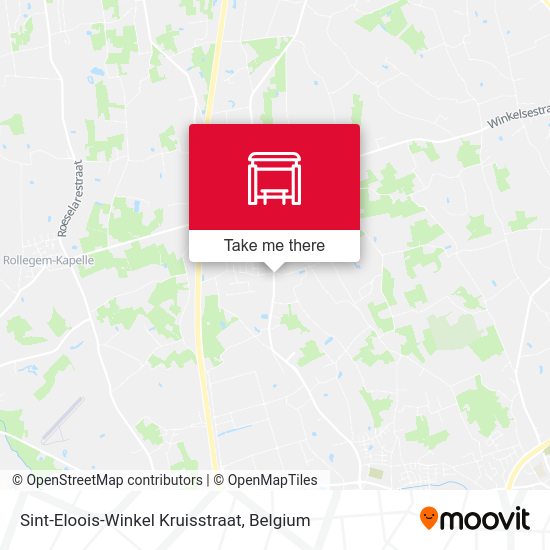 Sint-Eloois-Winkel Kruisstraat plan