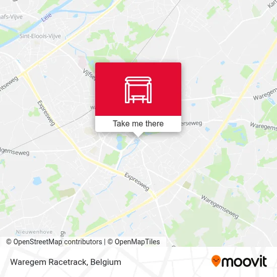 Waregem Racetrack map