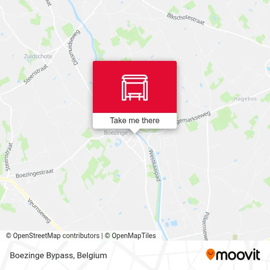 Boezinge Bypass map