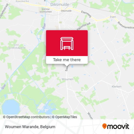 Woumen Warande map