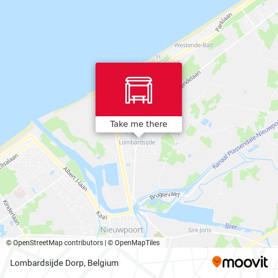 Lombardsijde Dorp map