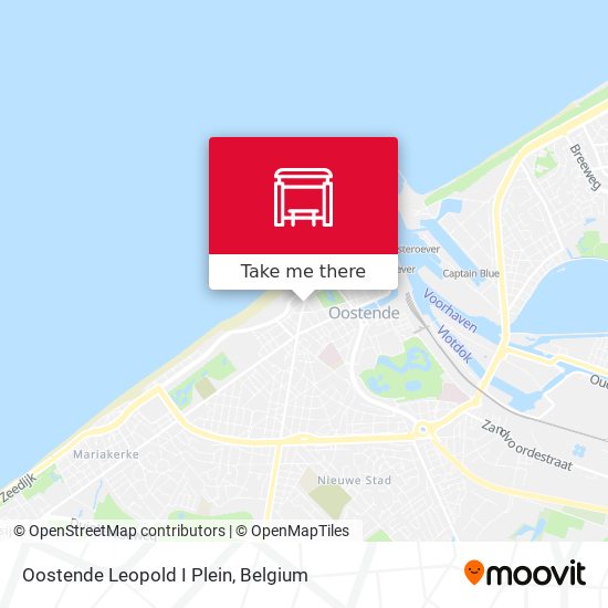 Oostende Leopold I Plein map