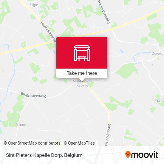 Sint-Pieters-Kapelle Dorp plan