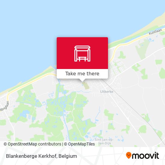 Blankenberge Kerkhof map