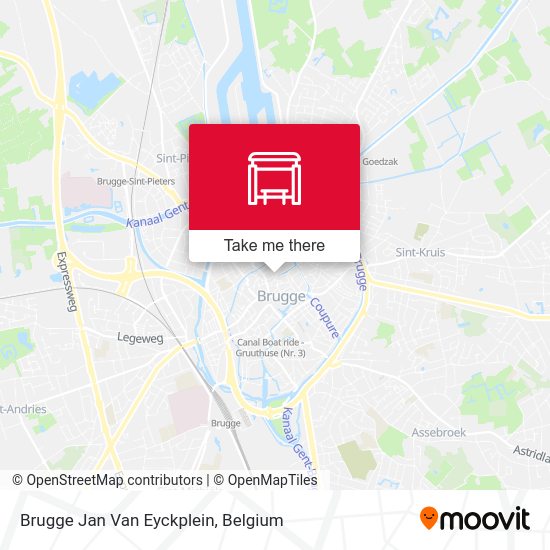 Brugge Jan Van Eyckplein map