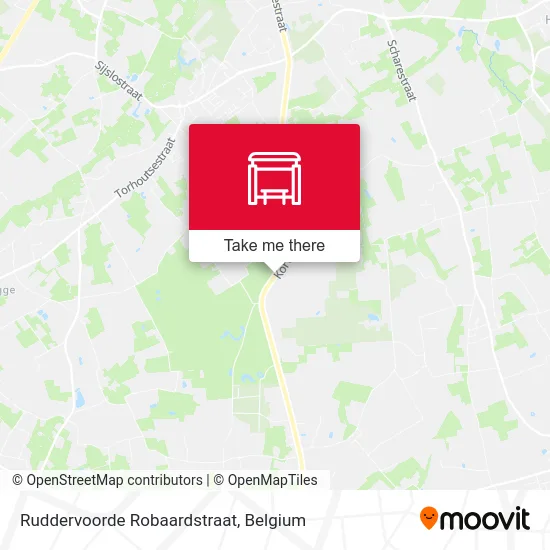 Ruddervoorde Robaardstraat map
