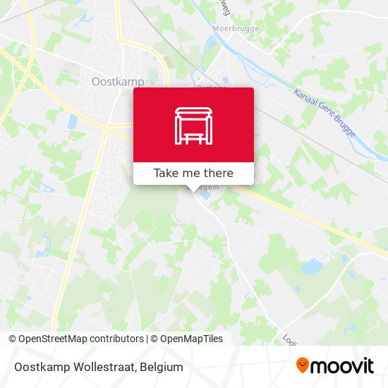 Oostkamp Wollestraat map