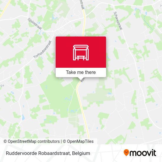 Ruddervoorde Robaardstraat map