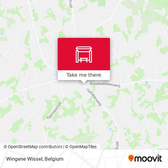 Wingene Wissel map