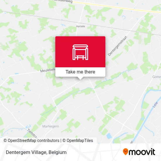 Dentergem Village map