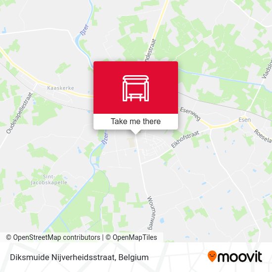 Diksmuide Nijverheidsstraat map