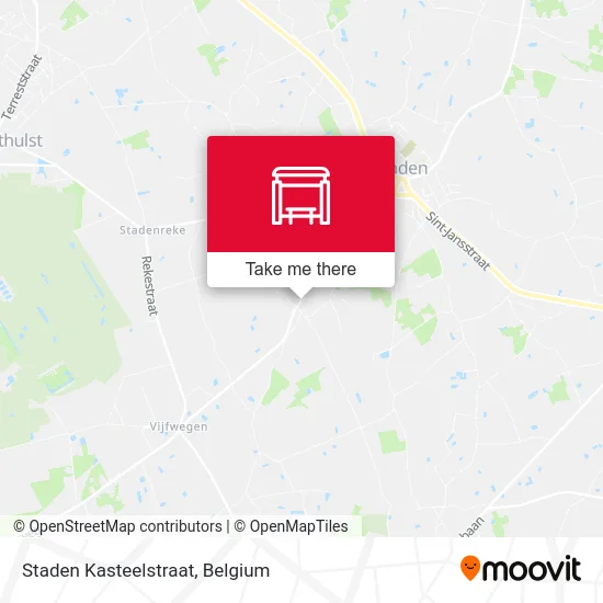 Staden Kasteelstraat map