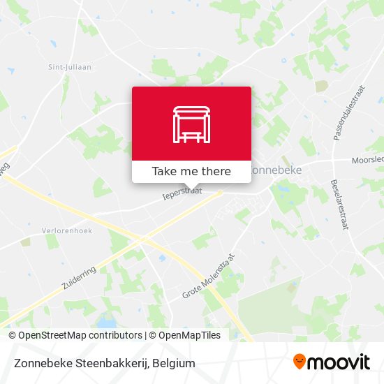 Zonnebeke Steenbakkerij map