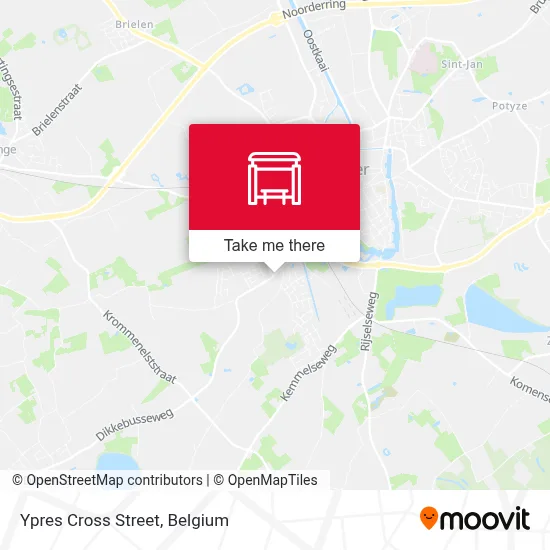 Ypres Cross Street map