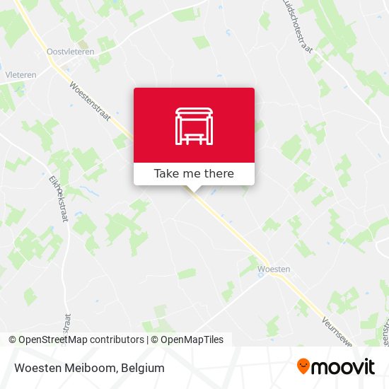 Woesten Meiboom map