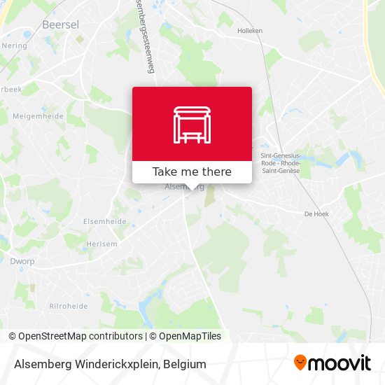 Alsemberg Winderickxplein map