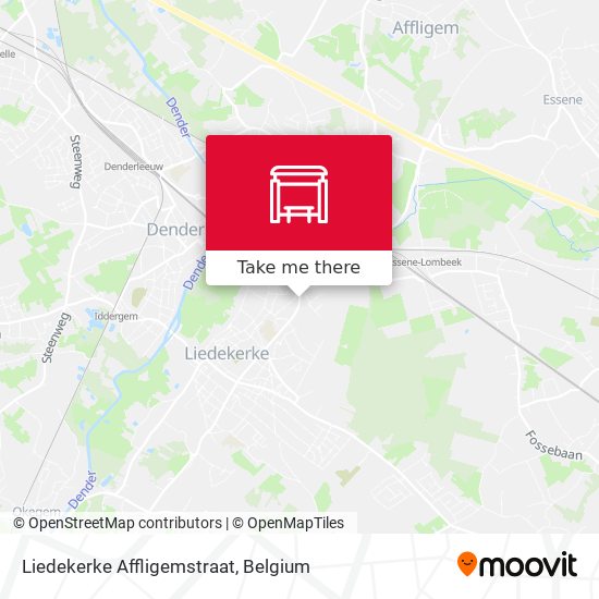 Liedekerke Affligemstraat map