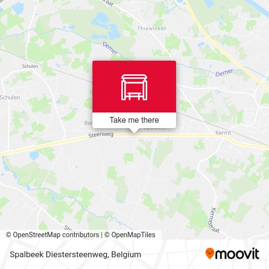 Spalbeek Diestersteenweg map