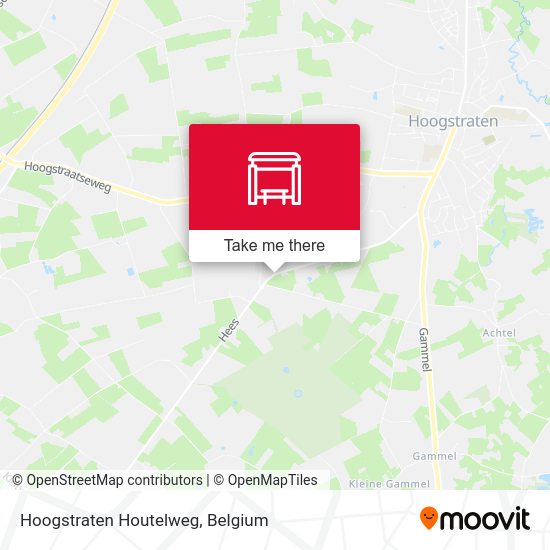 Hoogstraten Houtelweg map