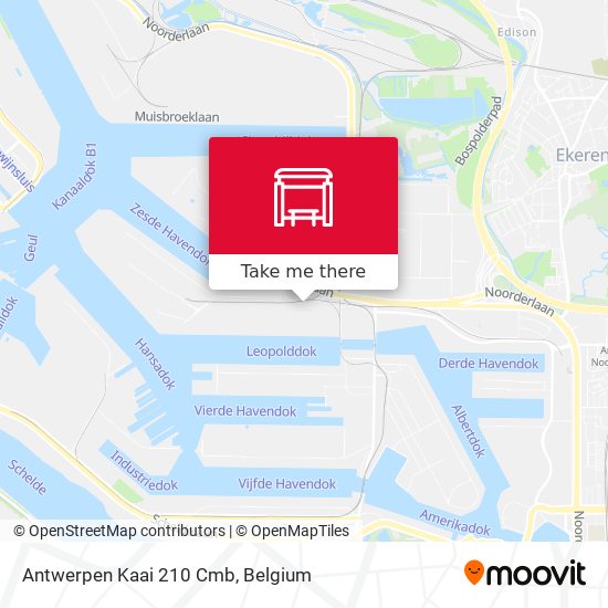 Antwerpen Kaai 210 Cmb map