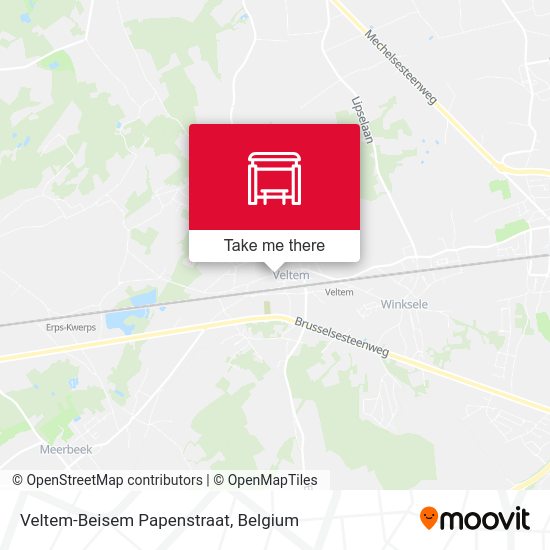 Veltem-Beisem Papenstraat map