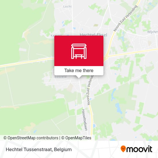 Hechtel Tussenstraat map