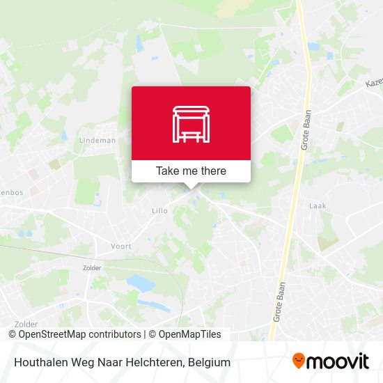 Houthalen Weg Naar Helchteren map