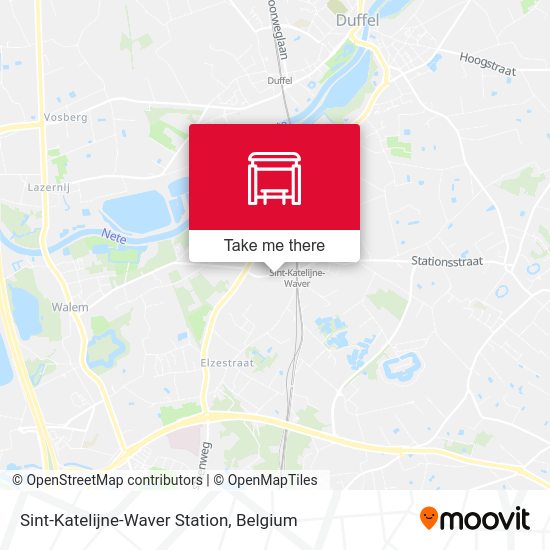 Sint-Katelijne-Waver Station map