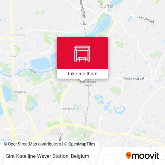 Sint-Katelijne-Waver Station map
