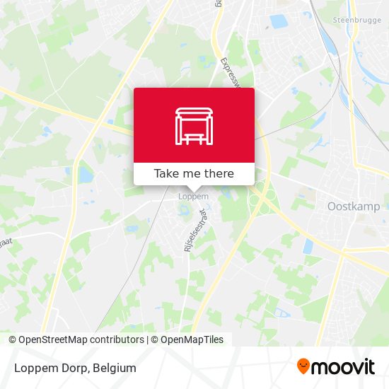 Loppem Dorp map