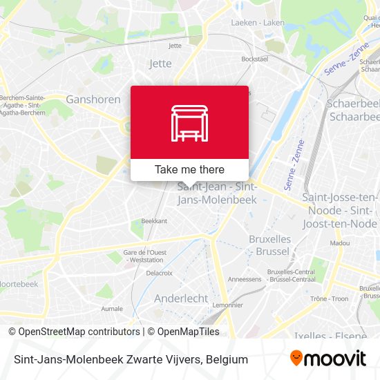 Sint-Jans-Molenbeek Zwarte Vijvers plan