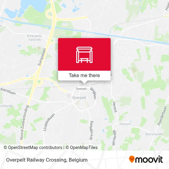 Overpelt Railway Crossing map