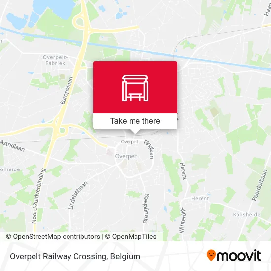 Overpelt Railway Crossing map