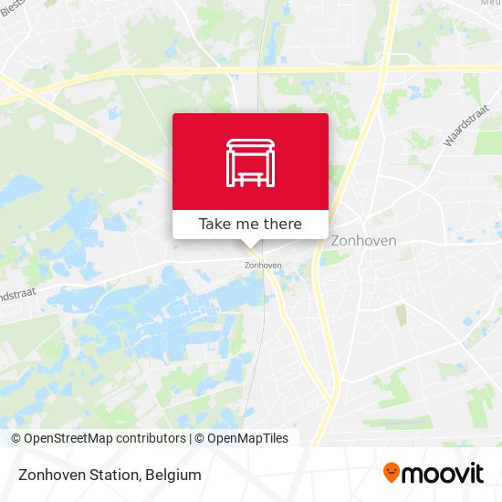 Zonhoven Station map