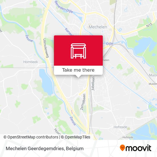 Mechelen Geerdegemdries map