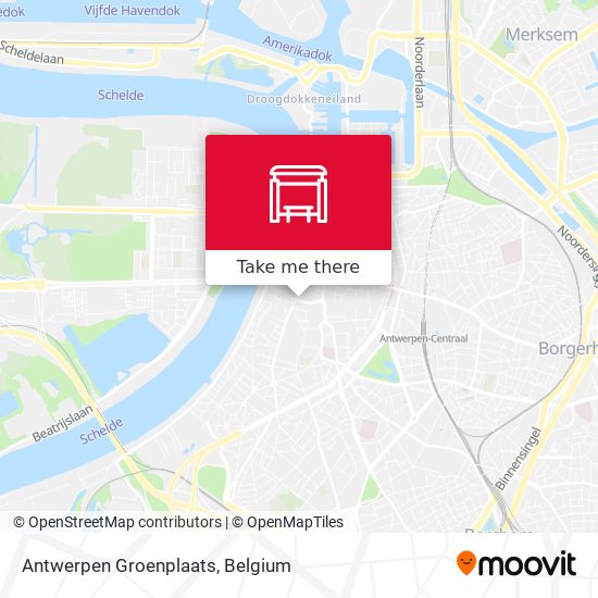 Antwerpen Groenplaats map