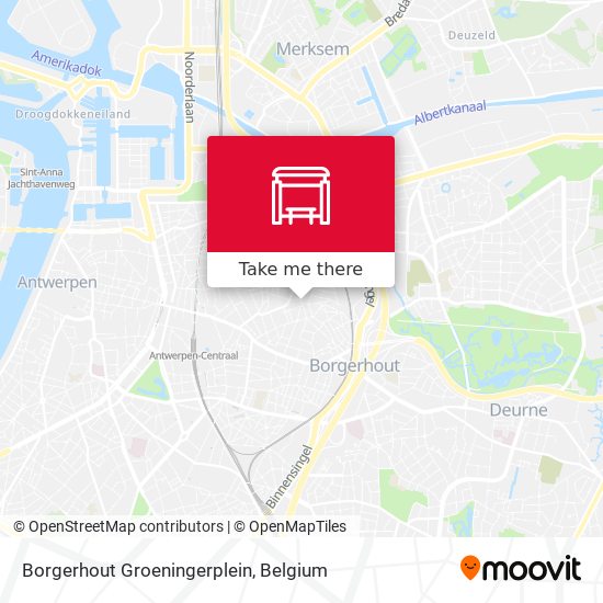 Borgerhout Groeningerplein map