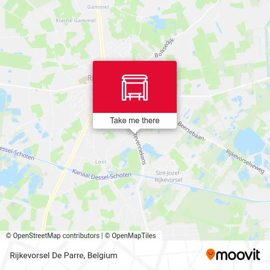 Rijkevorsel De Parre map