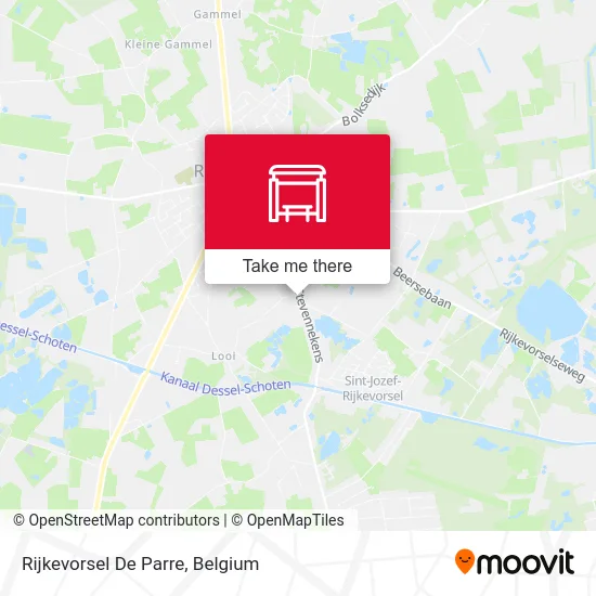 Rijkevorsel De Parre map