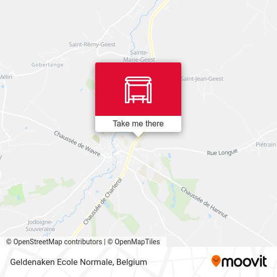 Geldenaken Ecole Normale map